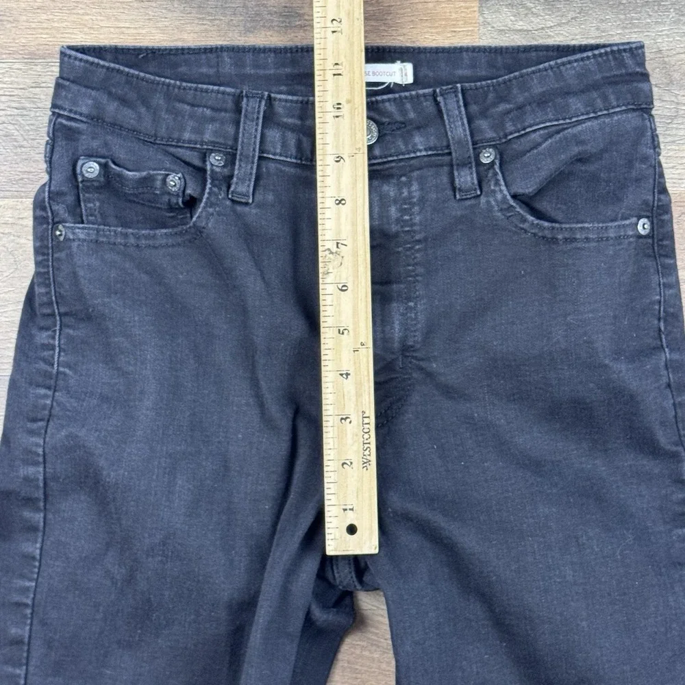 Levi's 725 High Rise Bootcut Jeans Size 29x32 Black